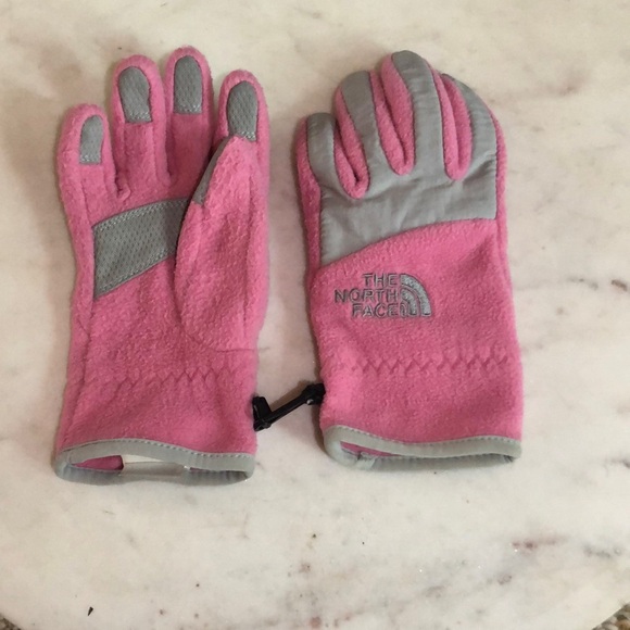 😎. Girls The North Face fleece gloves - Picture 1 of 5
